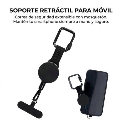 Cuerda retráctil antirrobo para teléfono