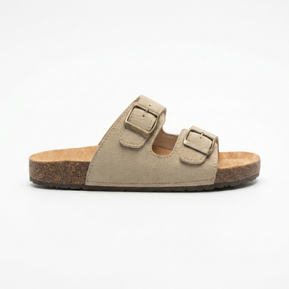 Sandalia Belmara beige perfil interior