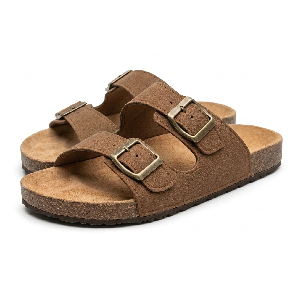 Par completo de sandalias Belmara marrón