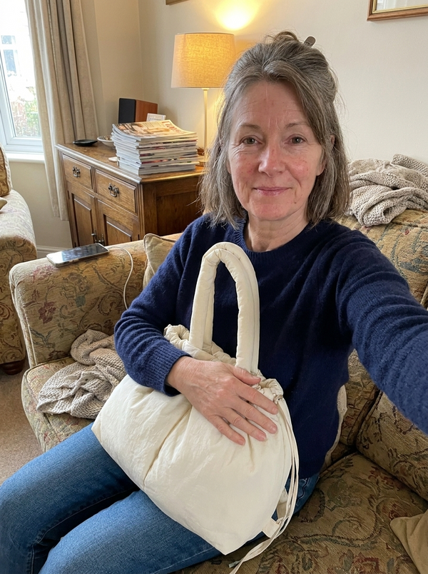 Customer photo of the Elina padded soft tote bag