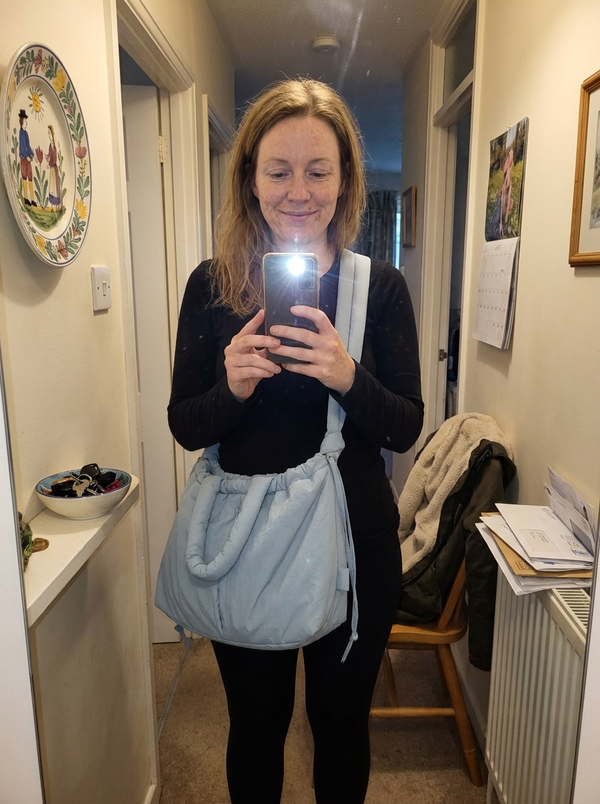 Customer photo of the Elina padded soft tote bag
