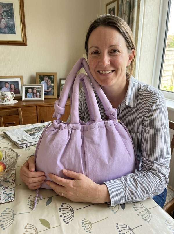 Customer photo of the Elina padded soft tote bag